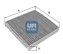 Filtr, vzduch v interiéru UFI 54.156.00