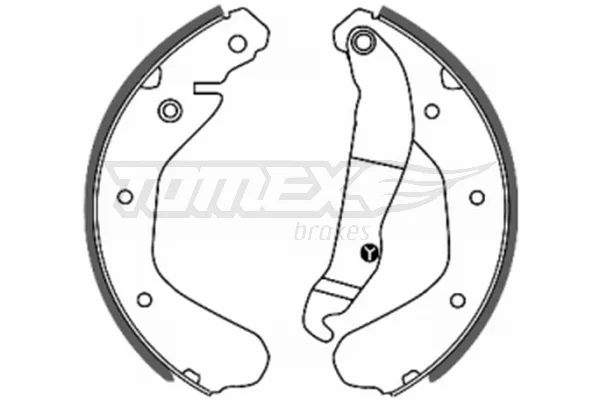 Sada brzdových čelistí Tomex Brakes TX20-15