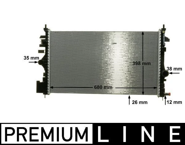 MH CR 1102 000P chladič vody MAHLE