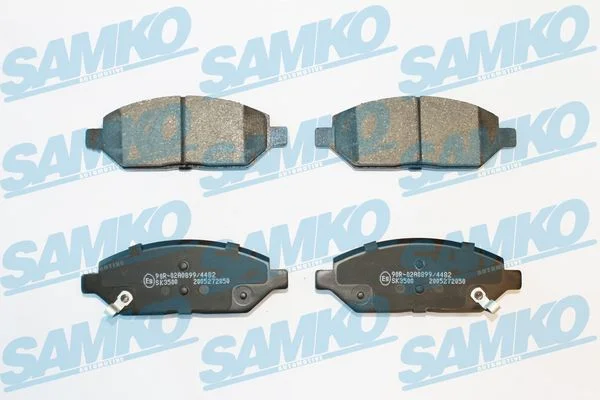 Sada brzdových destiček, kotoučová brzda SAMKO 5SP2050