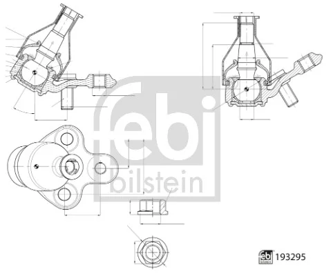 Podpora-/ Kloub FEBI BILSTEIN 193295