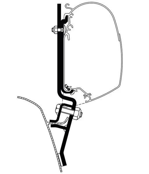 Adaptér markýzy Thule Omnistor pro VW T2 / T3 (do 07/1990) 313390