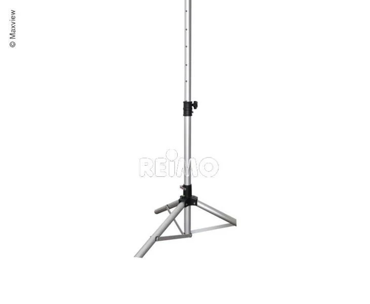 Stativ satelitní Maxview De Luxe, výsuvná výška 120–170 cm, hliník a nerezová ocel V2A, integrovaná vodováha 301383