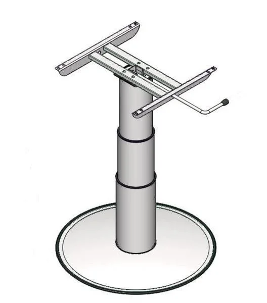 Jednonohá výškově nastavitelná noha stolu pro karavany 320–695 mm 307278
