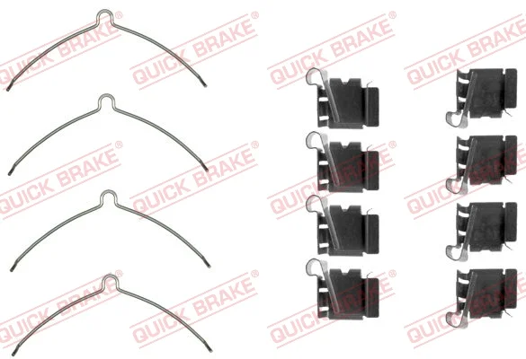 Sada prislusenstvi, oblozeni kotoucove brzdy QUICK BRAKE 109-1622