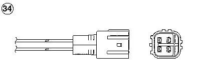 Lambda sonda NGK AZD0101-KJ002 Lambda sonda NGK AZD0101-KJ002