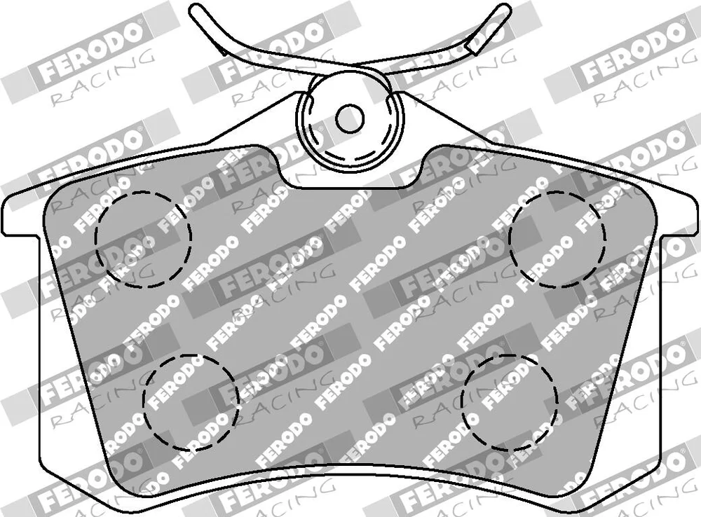 Sada brzdových destiček, kotoučová brzda FERODO RACING FDS1083