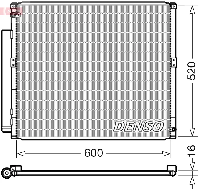 Kondenzátor, klimatizace DENSO DCN50051 – OE 8846160100