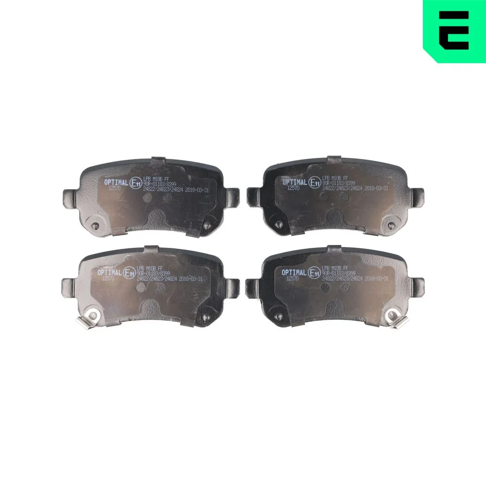 Sada brzdových destiček, kotoučová brzda OPTIMAL BP-12570