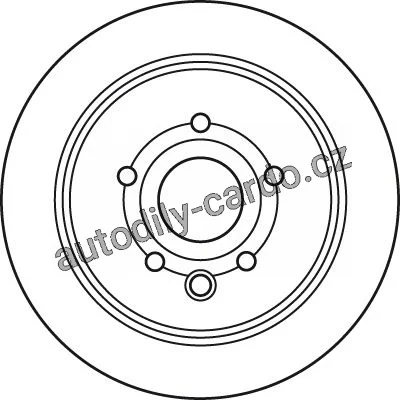 Brzdový kotouč TRW DF6052 - LEXUS IS220D 05-