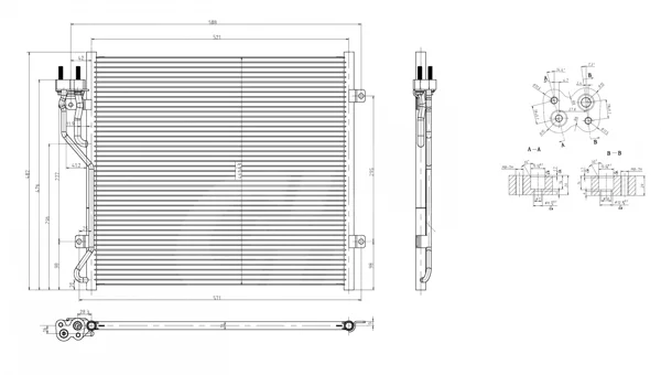 CHLADIČ KLIMATIZ.JEEP LIBERTY 2.4 02- HART 606930