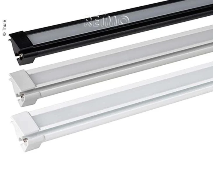 Montážní lišta se stanovou drážkou a přípravou pro LED osvětlení pro markýzu Thule Omnistor 5200 (délka 3,5 m, černá) 313661