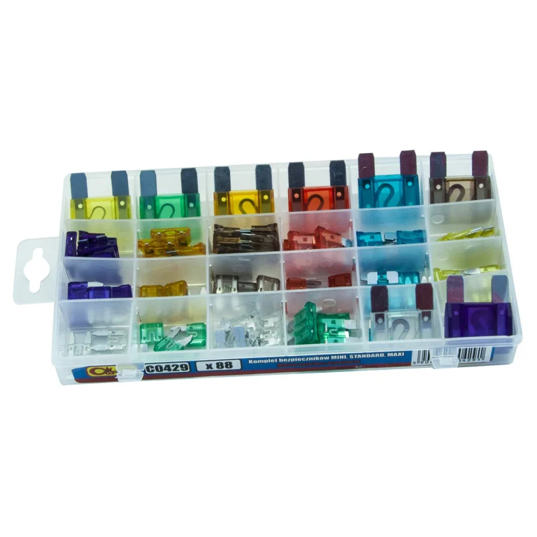 Sada pojistek Mini, Standart, Maxi 88 ks 704841
