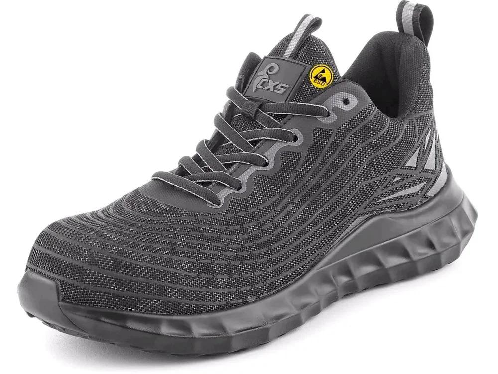 Obuv polobotka CXS TEXTILE BURU černá, vel. 42, CANIS 740575