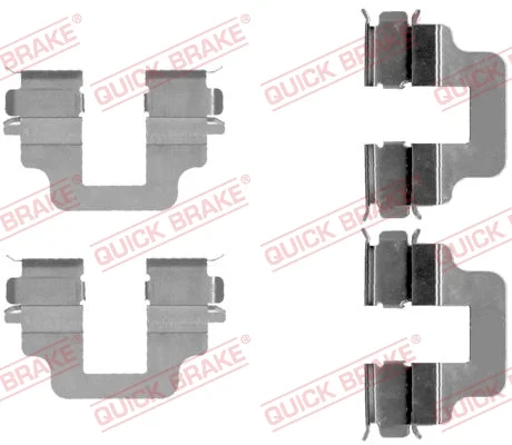 Sada prislusenstvi, oblozeni kotoucove brzdy QUICK BRAKE 109-1712 Sada prislusenstvi, oblozeni kotoucove brzdy QUICK BRAKE 109-1712