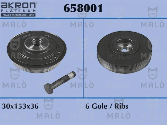 remenice, klikovy hridel MALO 658001