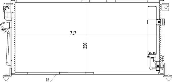 CHLADIČ KLIMATIZ.LANCER SEDAN 2.0 03- HART 611260 – OE MN151100