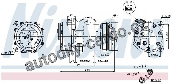 Kompresor klimatizace NISSENS 89165
