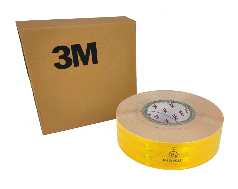 Páska reflexní samolepící žlutá, šířka 5cm, metráž 728547