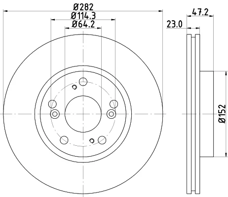 Brzdový kotouč HELLA 8DD355118-131